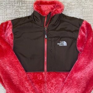 The North Face Red and Brown Jacket